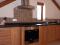 Modern advantages with this oak kitchen in a holiday rental set-up